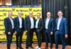 RB Bodensee-Leiblachtal: „2025 vernünftig gewirtschaftet“ Verbandsrevisor Dietmar Müller, Vorstand Walter Sternath, Aufsichtsratsvorsitzender Elmar Rhomberg, Aufsichtsratsvorsitzender-Stv. Andreas Ascherl sowie die Vorstände Gernot Uecker und Hubert Gieselbrecht