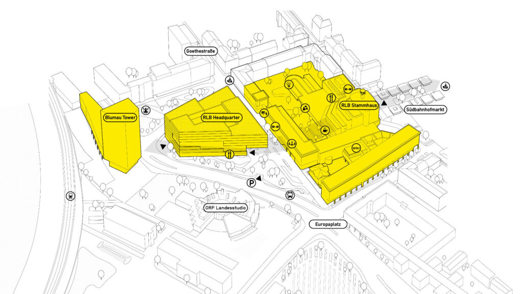 Übersichtsgrafik des Neubaus