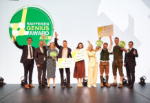 Genius Award: Geniale Projekte mit Mehrwert Gruppenfoto der Genius-Award-Gewinner