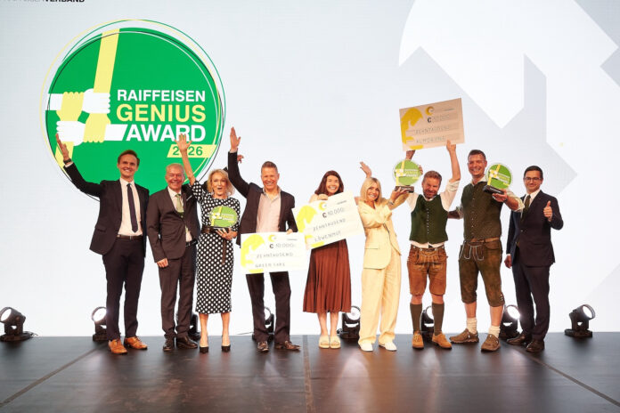 Gruppenfoto der Genius-Award-Gewinner