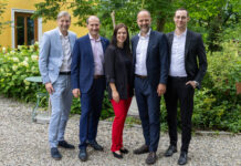 Michael Pacher (Leiter Abteilung Bildung, Personal und Consulting), Robert Liebminger (Vorsitzender Geschäftsleiter-Vereinigung Steiermark), Impulsreferentin Monika Fuchs, Verbandsdirektor Peter Weissl und Patrick Lampl (Teamleiter Bildung)
