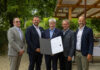 RLB-Generaldirektor Martin Schaller, RLB-Aufsichtsratspräsident Franz Pichler, Johann Strobl, Verbandsobmann Franz Titschenbacher und Verbandsdirektor Peter Weissl