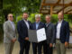 RLB-Generaldirektor Martin Schaller, RLB-Aufsichtsratspräsident Franz Pichler, Johann Strobl, Verbandsobmann Franz Titschenbacher und Verbandsdirektor Peter Weissl