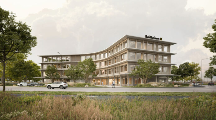 Rendering Außenansicht der neuen Bank in Eisenstadt