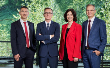 Die RVS-Geschäftsleitung: Manfred Quehenberger, Heinz Konrad, Anna Doblhofer-Bachleitner und Andreas Derndorfer