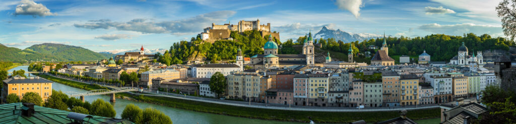 Blick auf Salzburg und den Festungsberg