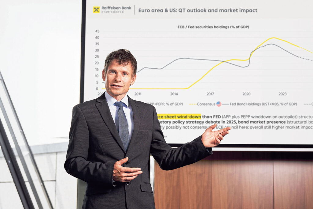 Gunter Deuber Präsentiert die CE/CEE Bankenstudie.