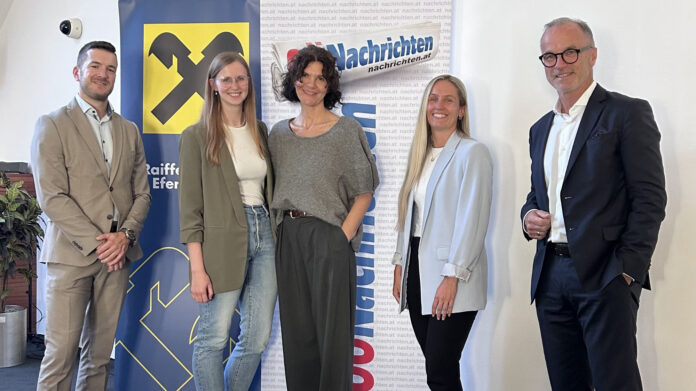 Manuel Mayr-Riedler (RBR Eferding), Lisa Schedlberger (Wimmer Medien) Barbara Posch-Weber (RBR Eferding), Eva Campestrini, OÖ-Nachrichten und Christian Schönhuber (RBR Eferding)