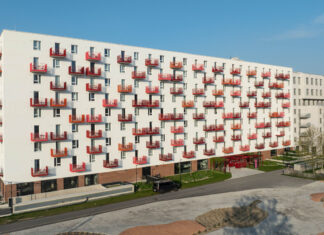 Das Studentenheim von außen