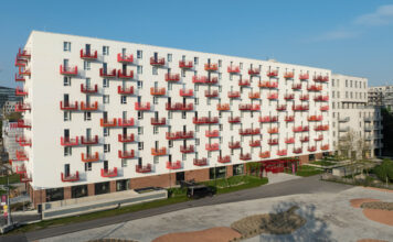 Das Studentenheim von außen