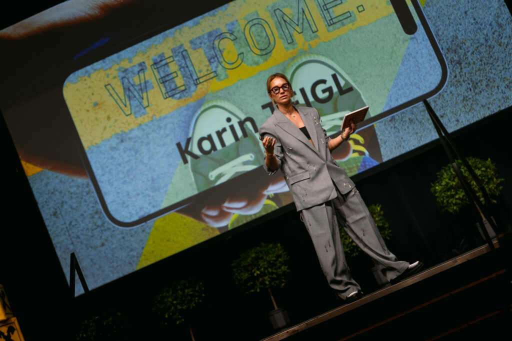 Karin Teigl beim Future Talk 2026