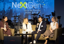 Bettina Staiger beim U30-Talk mit Anna Brötzner, Stephan Haslauer und Hannah Grünwald