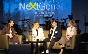 Next-Gen Salzburg: Inspiration für junge Talente Bettina Staiger beim U30-Talk mit Anna Brötzner, Stephan Haslauer und Hannah Grünwald