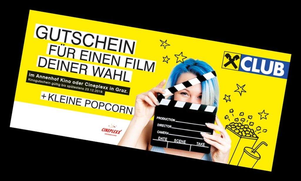 Kinogutschein Weltspartag 2026 Steiermark
